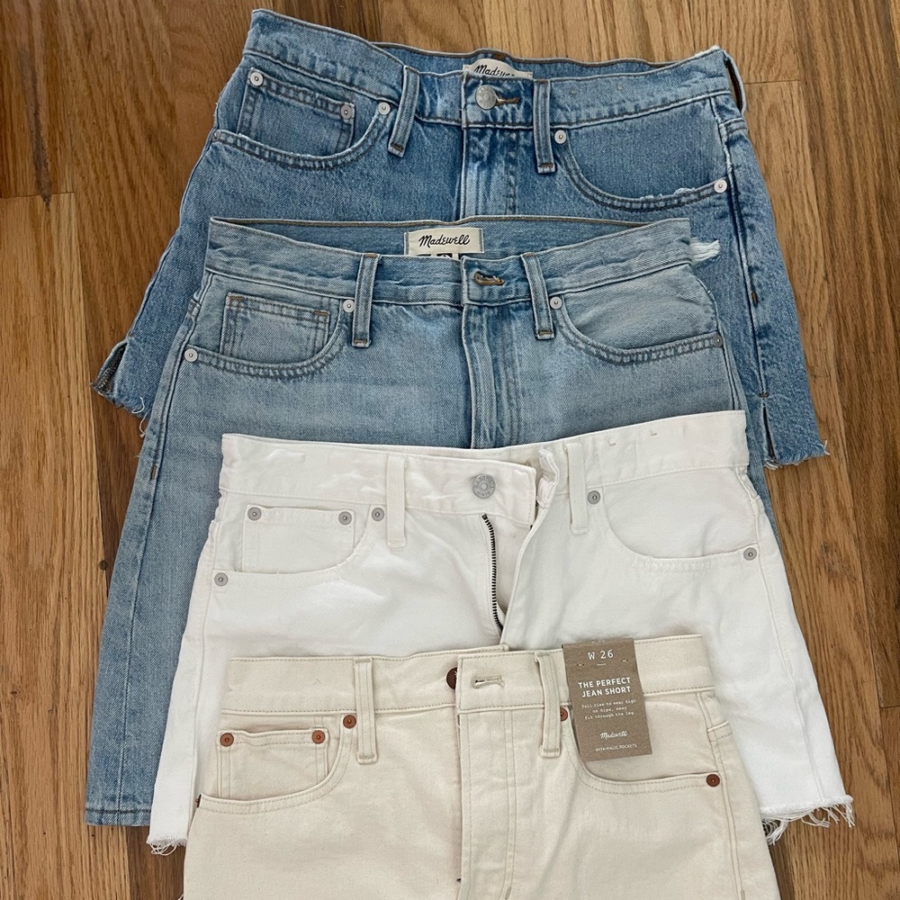 Madewell sz 26 shorts and skirt